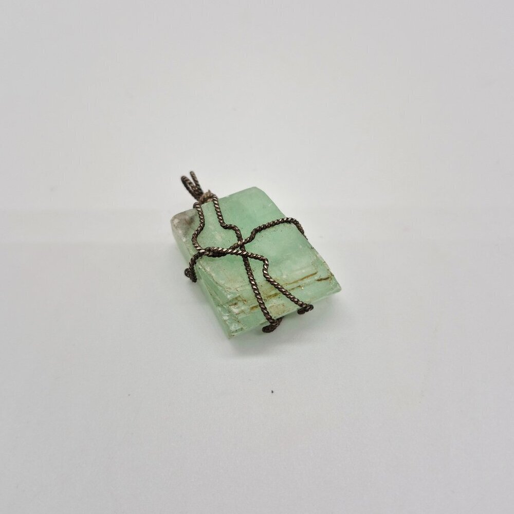 Aquamarine Wire Wrapped Pendant